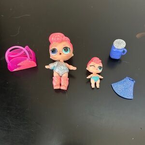 LOL Surprise- Stardust Queen and Younger Sister. (Ultra-Rare)-  Series 4